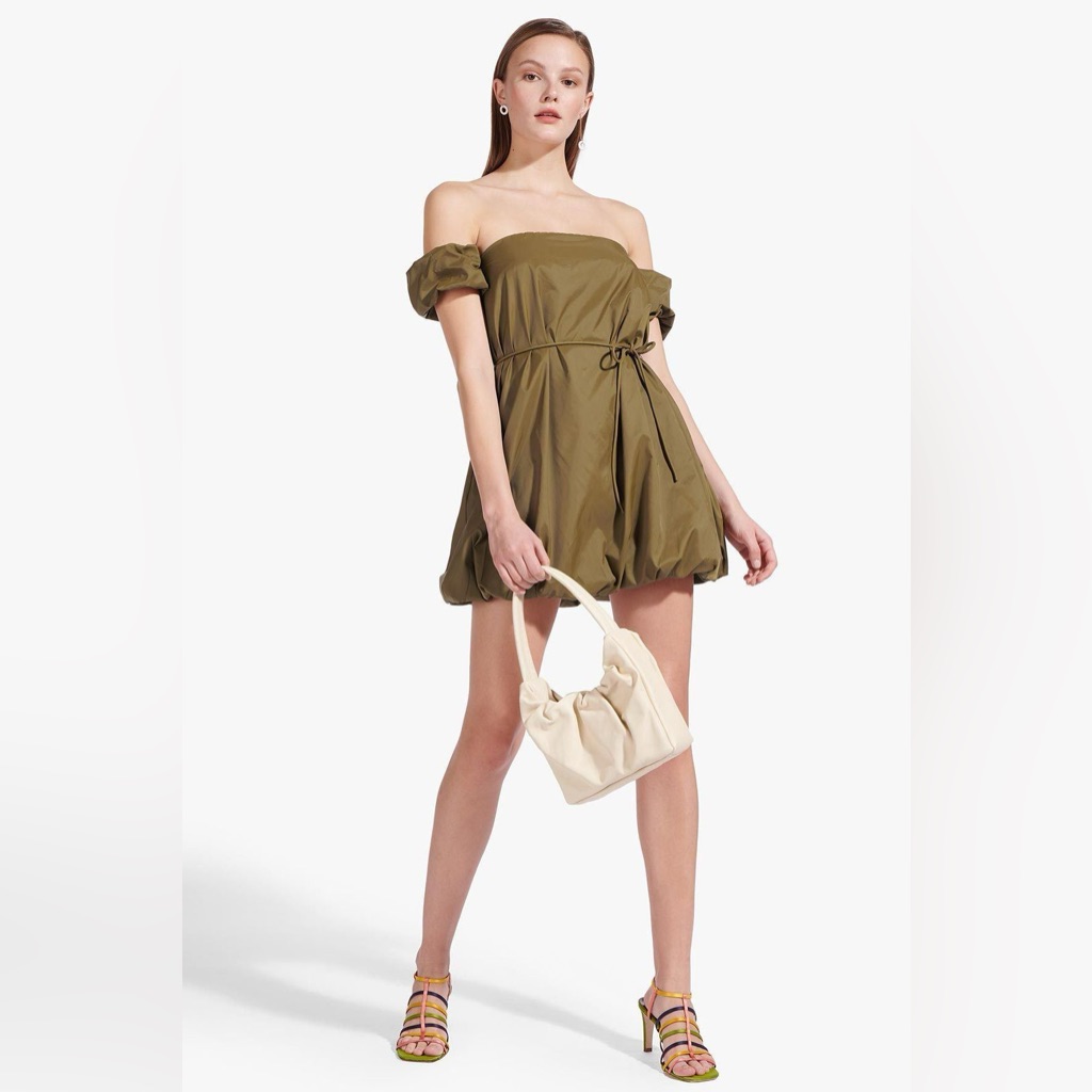 Staud | Ash Dress Caper Green